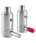 Badass 5/8 Inch Spring Loaded Twist Lock Plunger Pins 2 Pack For Tow Truck Stabilizer Quick Release, showcasing rugged steel design.