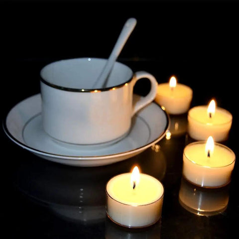 White Soy Wax Flakes For Candle Making 2 Pound Bulk 100 Percent Natural Soy Wax Premium Quality DIY Candles Clean Burn No Black Smoke Easy Melt Great For Beginners And Pros, white tea lights and cup set.