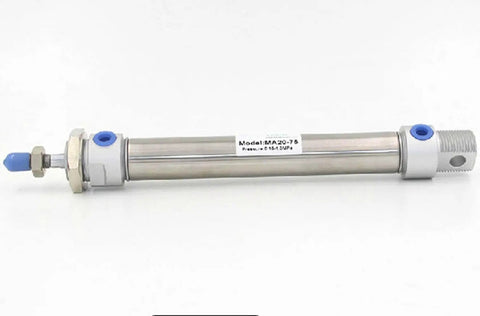 Double Acting Pneumatic Mini Cylinder In Stainless Steel 32mm Bore And 40mm Stroke, Compact Air Actuator For Automation