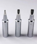 T18 Series Chisel Tip Pack For Soldering Irons D08 D12 D24 D32 S3 Five Pro Grade Tips Displayed On White Surface