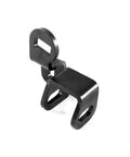 Direct Fit Transmission Linkage For Automatic Floor Shift Compatible With 1978 Through 1988 Monte Carlo El Camino Malibu Classic GM Muscle Cars Built From Durable Metal For Easy Bolt On Replacement Part To Restore Smooth Gear Shifts. black metal linkage bracket, angled view