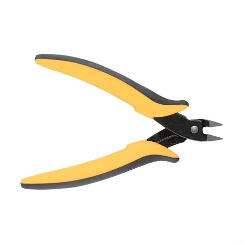 Get The Job Done Right With These Durable Spring Action Diagonal Cutting Pliers, 128mm with ergonomic yellow handles for comfort.