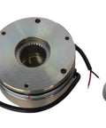 COKYIS electromagnetic brake assembly for forklift with splined bore chrome housing and knurled adjustment knob wired