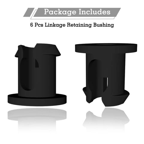 Kohler Engine Linkage Retaining Bushing Replacement 2515808S 25 158 08 S 6 Pack Black Aftermarket Durable Part For A Smooth No Fuss Motion In Small Engine Systems, 6 pcs black bushings