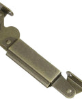 Heavy Duty Center Mount Spring Lid Support Hinge Boasts Butter Smooth Swing And Rock Solid Hold Finished In Classic Antique Brass Steel Hardware.