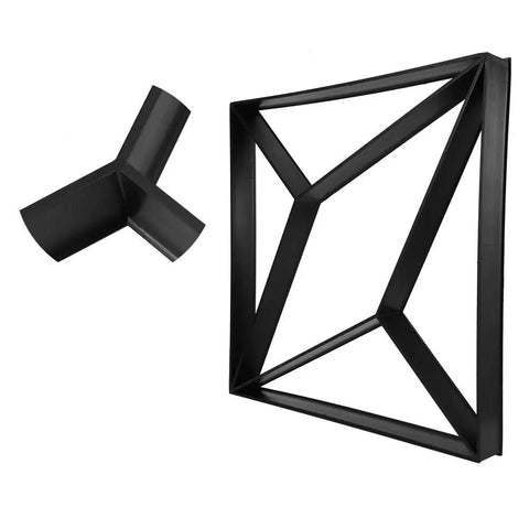 DIY Friendly Rhombus Pattern Stone Mold Paving Molds For Concrete Walkways And Garden Paths Reusable 16 x 16 x 1.6 Inch Stepping Stone