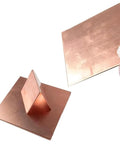 Ultra Pure Copper Sheet 99.99% Copper, 0.3x100x200mm 12 Gauge 2mm Thick, Ideal for DIY Projects, Makers Jewelry, Repairs and Experiments, Industrial Grade Metal Plate Easy to Cut, Weld, Bend, and Form. shown bent and flat