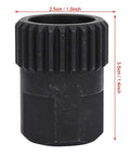 Rear Hub Lock Ring Tool For Bicycle Maintenance with Durable Chromium Vanadium Steel Construction, shown in black, 2.5cm x 3.5cm