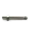 Gold Metal Detector Movement Sensor Switch FRCM08 1.5DN2 Used For Security Access Control And Industrial Projects Ready To Install Durable Metal Body Plug And Play Easy Install Great For Security Systems Industrial Use And Do It Yourself Projects. threaded gold metal sensor switch with lock nut