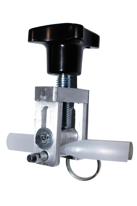 Heavy Duty Resin Infusion Line Clamp for composite projects, securing 1/2 inch resin line for flow control and quick setup in labs and workshops.