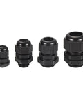 33 Pcs Cable Gland Kit With Pro Grade Adjustable Nylon Conduit Fittings 1/4, 3/8, 1/2, 3/4 Inch Waterproof Sealed Electrical Connectors