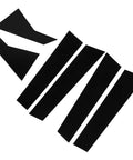 Six-piece glossy black vinyl side-door window trim decal set for Honda Civic Sedan 2016–2021