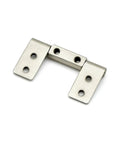 Ball Bearing Door Hinges XK534 Heavy Duty Carbon Steel Nickel Plated 0.7 Nm Torque Shaft Positioning Hinge shown flat on white background