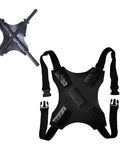 Black Sword Sheath Back Strap With Over The Back Harness For Samurai Cosplay, Durable PVC Sword Belt, shoulder sling