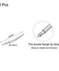 Diagram of 19mm Curved Spring Bar Pins 1.5mm Diameter Stainless Steel Double Flanged End Watch Band Link Pins with measurements