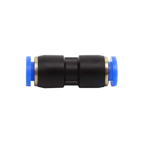 8 mm Tube OD Straight Union Pipe Fitting Rock Solid Plastic And Brass Quick Connect Pneumatic Connector For Air Vacuum Or Water Plug And Play Ten Pack Bundle