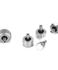 Watch Crown Replacement Kit With Round Head And Flat Head Crown Parts For All Types Of Watches in stainless steel close-up