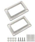 Top Shelf 2 Pack Slotted Handrail Bracket Kit For White Vinyl Fencing 2 By 3 5 Inch Post Mount With Included Screws, white brackets with screws.