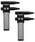 2pcs ABS Wheel Bolt Spacing Tool for Wheel Hub Precision Measurement showing measurement scale and precision tips.