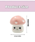 Super Dope Ceramic Toilet Bolt Covers That Straight Up Fix Your Bathroom Vibe With Charming Pink Mushroom Flange Caps, 5.4cm tall.