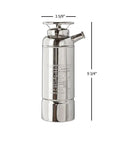 Retro Fire Extinguisher Bar Shaker Handmade Brass Nickel Plated Cocktail Mixer 3 5/9" wide and 9 3/4" tall.