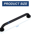 Built Like A Tank Matte Black Stainless Steel Grab Bars 12 Inch Handrail showing product dimensions and 2 inch mounting points.