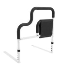 Heavy Duty Bed Rail With Handle And Pocket For Seniors, L Shaped Adjustable Safe Bedside Support, Easy Install