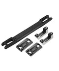 Luggage Handle Replacement Strap Grip for Suitcases 220mm long with rubber grip, zinc end caps, plastic body, wear resistant strap visible.
