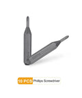 PH000 Phillips Screwdriver Bits Set 10 Pack Pro Grade Magnetic Cross Head 5 32 Inch Hex Shank 28mm Length S2 Steel Driver Bits