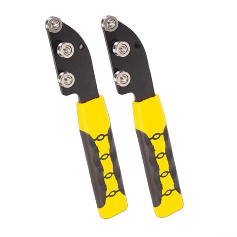 Heavy Duty Stainless Steel Wire Straightener Tool Set For Electrical Projects with ergonomic non-slip grips and dual heads.