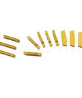 Set of 11 MGMN300-M gold carbide grooving inserts for lathe tools