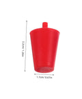 Versatile 35-Piece High-Temp Silicone Tapered Plug Set That Slips Into Holes Easy For Seal Paint Coating And Automotive Spray Jobs Without Dripping Mess Up With Flexible Heat Resistant Sealing Plugs red silicone tapered plug, 3.2cm tall, 1.7cm wide