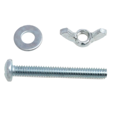 Heavy Duty 10 Piece Wing Nuts And Bolts With Washers Tool Free Hand Tighten Fastener Set Built Solid For Quick Fixes And Reliable Grip No Sweat Mechanic Hardware 1 4 By 2 Inch, featuring a wing nut, bolt, and washer.