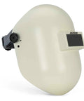 PL280 Pipeline Welding Hood With Shade 10 Flip Front, ANSI Z87.1, lightweight fiberglass helmet for tight spaces, side view