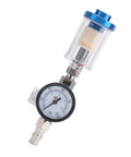 Mini Air Filter Water Separator With Pressure Gauge And Manual Drain One Quarter Inch Line Regulator For Spray Pneumatic Gun