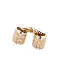 Brass Barrels Concealed Cabinet Hinges For Small Closets And Cupboards Cylindrical Door Hardware in 180-degree open position