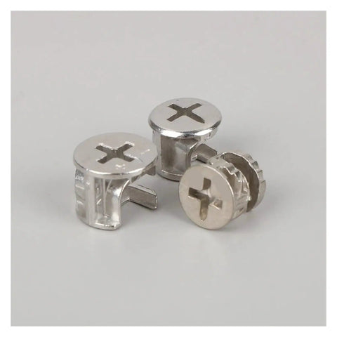 Thickened Three In One Connector Eccentric Wheel for Furniture and Cabinets Drawer Lock Screw Fastener in zinc alloy