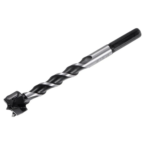 Professional Grade Tungsten Carbide Forstner Drill Bit, 3/4 Inch Diameter, angled view showing hex shank for precision drilling.