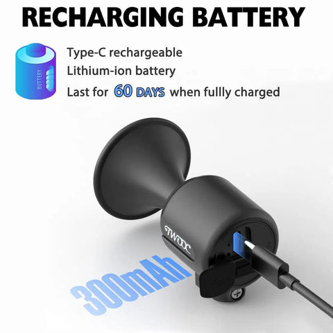 120dB Electric Bike Horn With Rechargeable 300mAh Battery IPX5 Waterproof Bicycle Bell For Adults And Kids Loud And Proud Alert So You Stand Out On City Streets And Trails