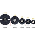 Image of Heavy Duty Universal Adjustable Leveling Feet with varying diameters 40-100mm, showcasing M8 to M20 threads for stable support.
