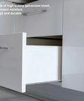 Heavy Duty Undermount Drawer Slides 21 Inch Soft Close Cabinet Runners in a modern kitchen drawer, showing smooth and durable design.