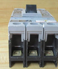 Heavy Duty Hfxd63B150 150 Amp 3 Pole 600 Volt Molded Case Circuit Breaker showing front view with terminals for connections.