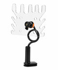 Veterinary Breathing Circuit Holder And Acrylic Tube Bracket Stand For Anesthesia Machines with adjustable black base