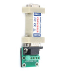 Top Shelf RS232 To RS485 Converter Adapter With Truly Passive Design for heavy duty industrial automation. Compact size with green terminal block.