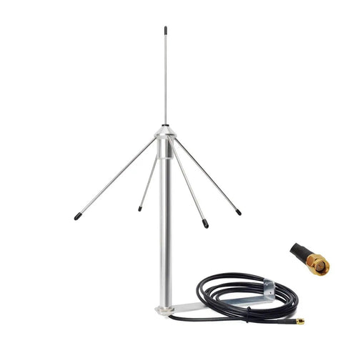 433MHz 3dBi Omni Antenna With 9.8 Ft RG58 Coax Cable 50 Ohm GSM Antenna SMA Male Plug Mount Bracket Ideal For Garage Doors Weather Stations Security Sensors