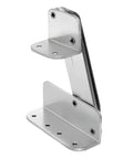 Foldable aluminum boat seat hinge with base mounting plate for marine use