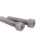 Two of the 10 Pcs M8 Fine Thread 1.0 Pitch 25mm Hex Socket Head Cap Screws A2 Stainless Steel DIN 912 Tough Allen Bolts For Machinery Assemblies And Projects Today.