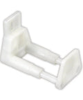 Adjustable Sliding Door Guide With Universal Fit For Any Door Type And Thickness Durable Nylon Construction Rust Resistant Mounting Screws Included Easy To Install And Fine Tune For Smooth Operation shown in close-up view