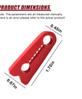 Dead Quiet Car Door Latch Covers 4 Pack No More Loud Slams Solid Fit Heavy Duty Noise Reduction Silencer Pads dimensions 1.70x0.67in bright red.