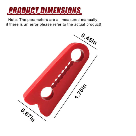 Dead Quiet Car Door Latch Covers 4 Pack No More Loud Slams Solid Fit Heavy Duty Noise Reduction Silencer Pads dimensions 1.70x0.67in bright red.